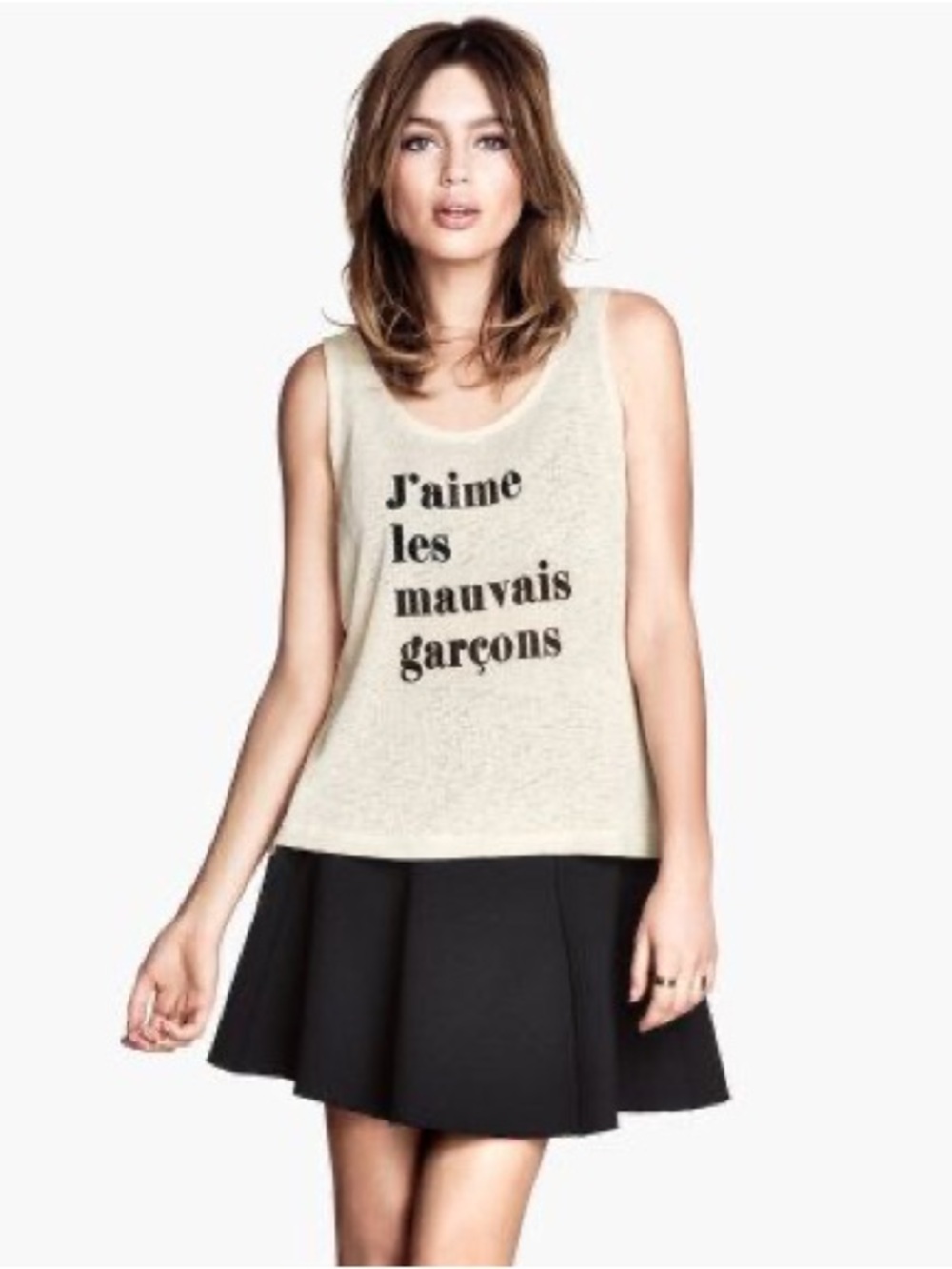 H&M Knit Graphic Tank Top